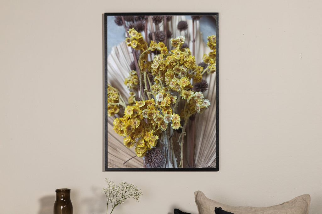 Bouquet affisch 70x100 cm gul/grön