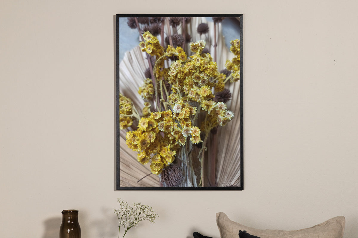 Bouquet affisch 70x100 cm gul/grön