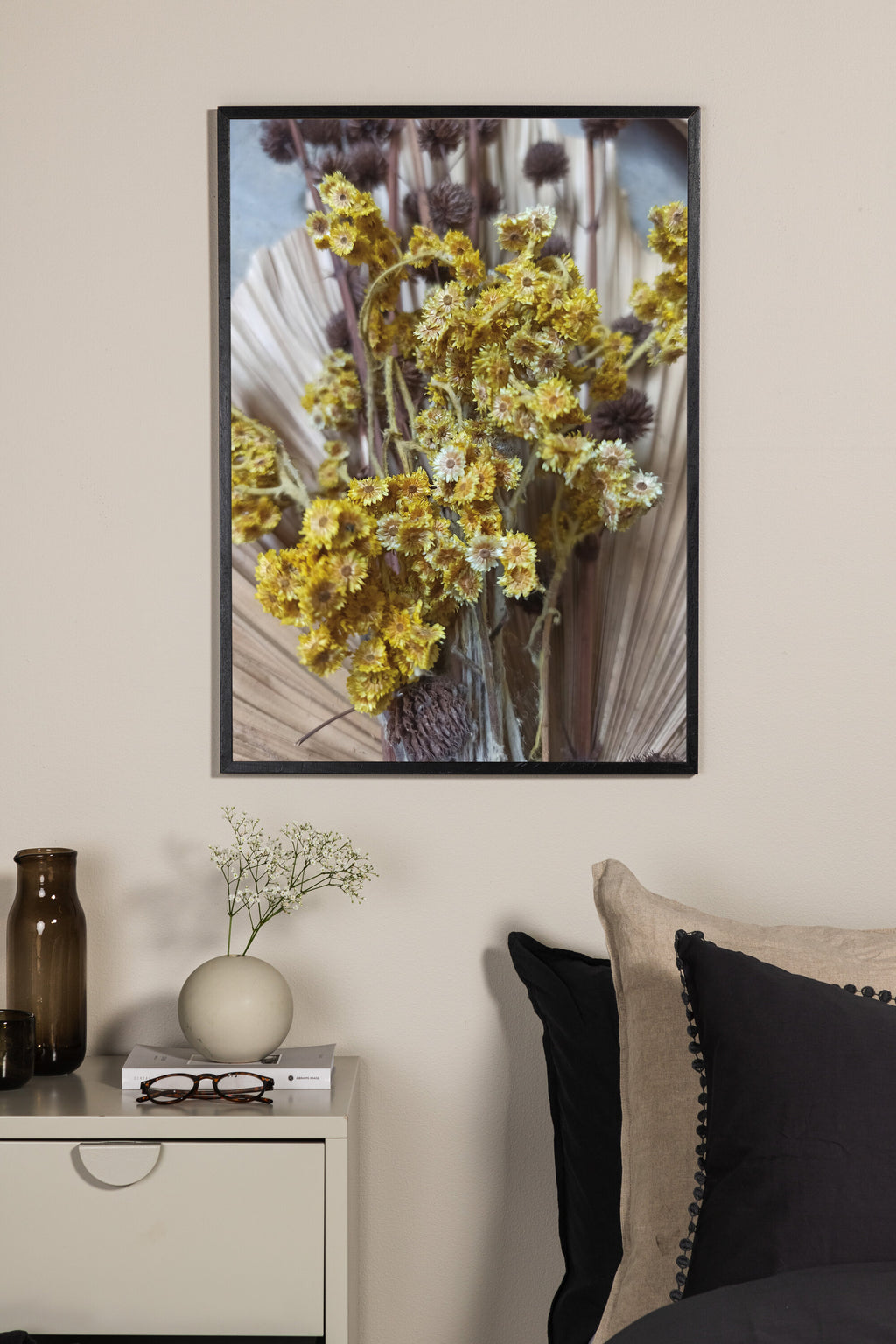 Bouquet affisch 70x100 cm gul/grön