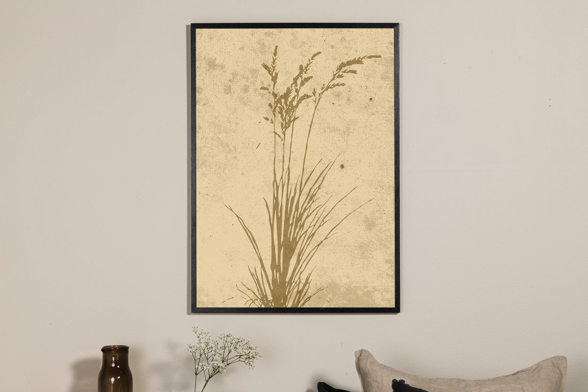 Växtkonst affisch 50x70 cm beige