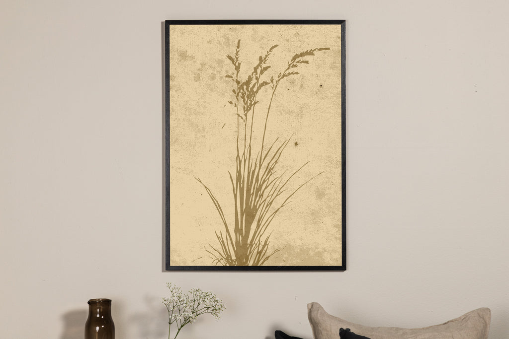 Plant art affisch 70x100 cm beige