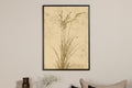 Plant art affisch 70x100 cm beige