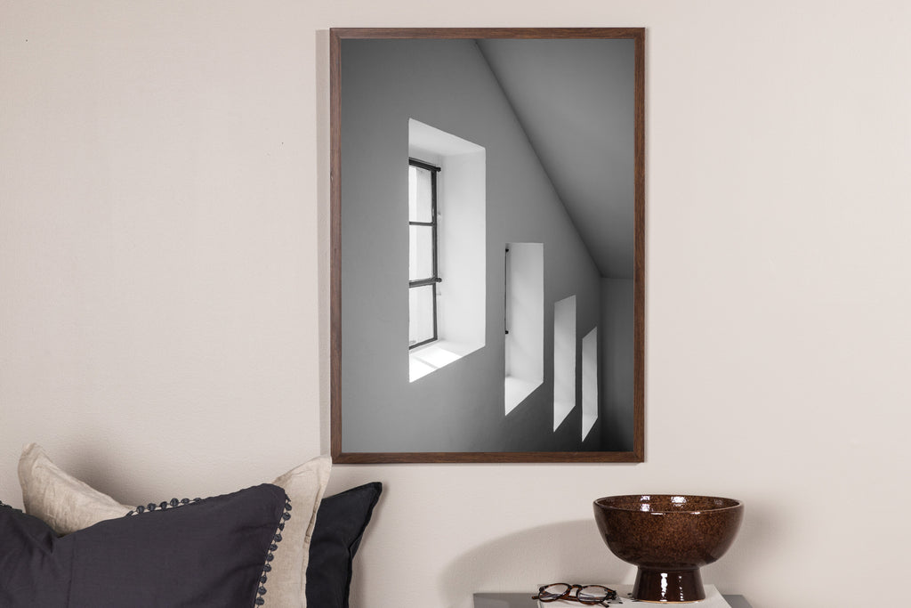 Windows affisch 30x40 cm svart/vit