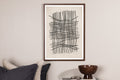 Linework affisch 50x70 cm beige och svart