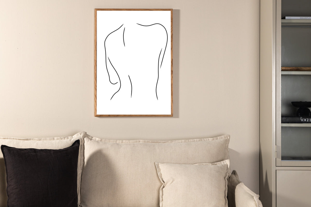 Women affisch 21x30 cm svart och vit