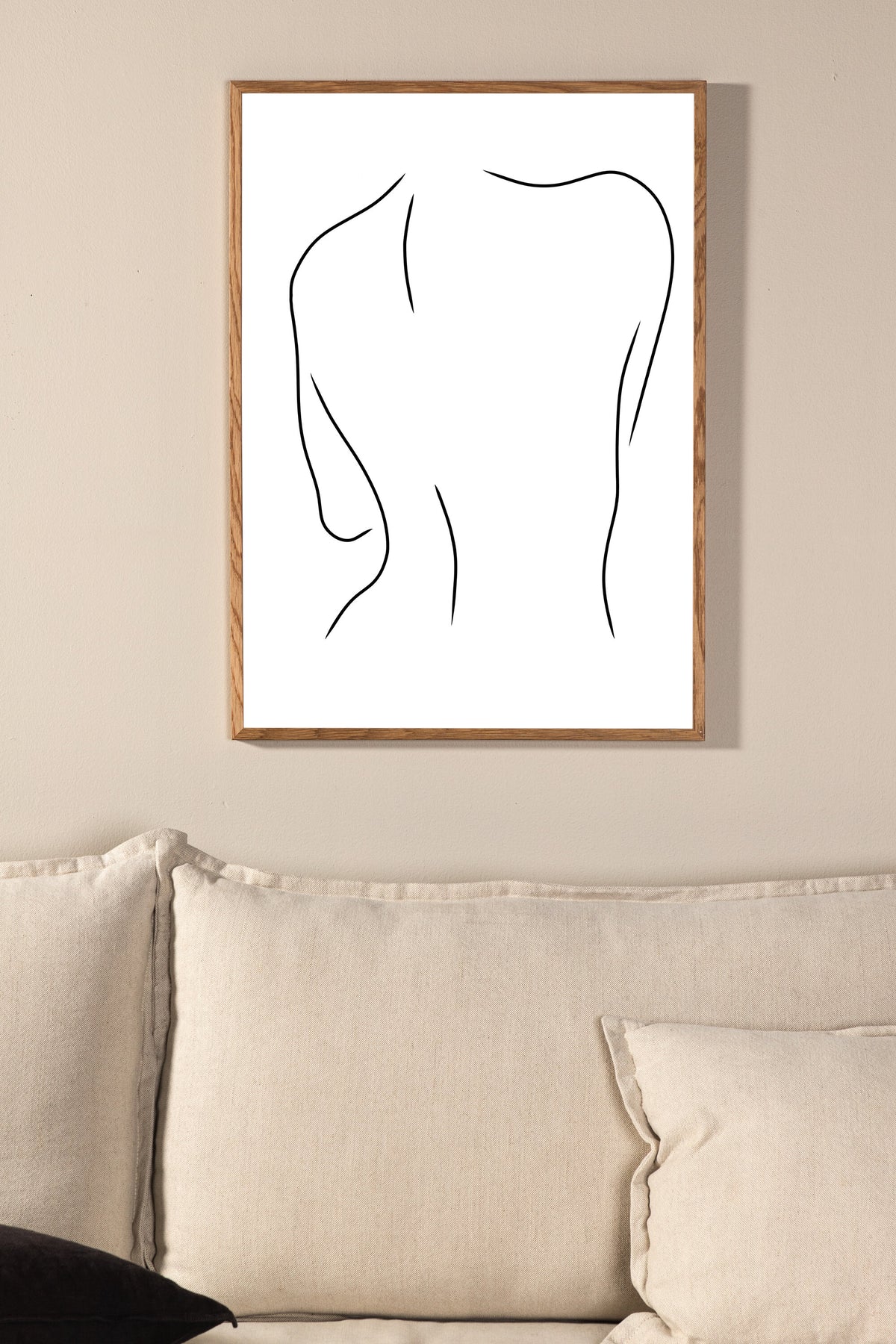 Women affisch 30x40 cm svart och vit
