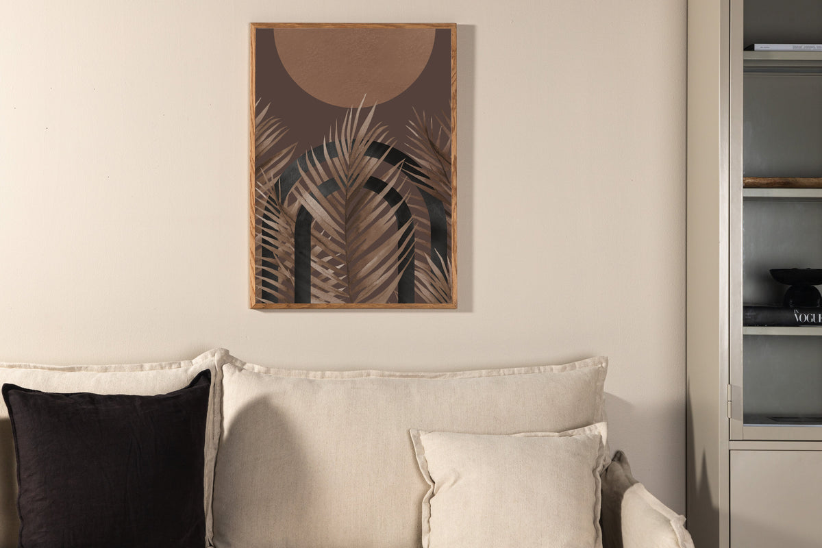 Structures affisch 30x40 cm brun