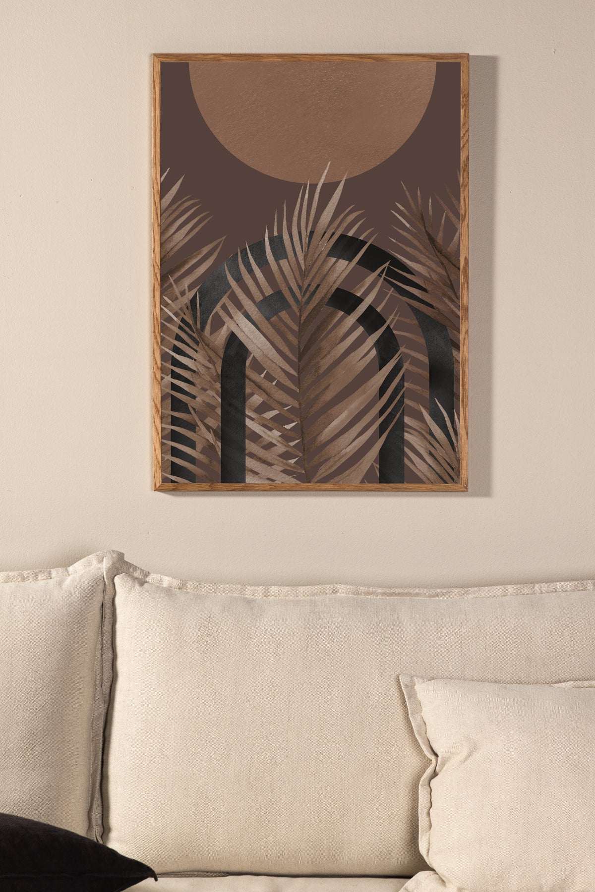 Structures affisch 30x40 cm brun
