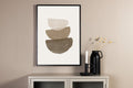 Brush strokes affisch 70x100 cm beige