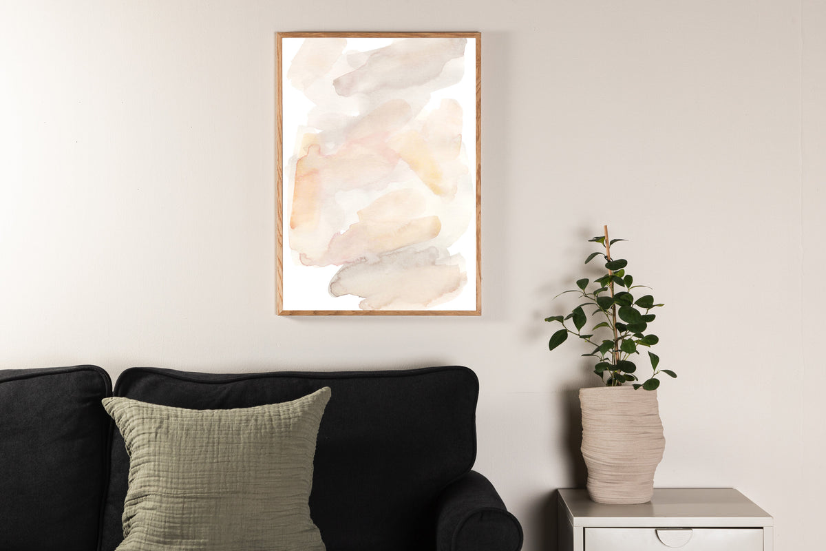 Water colour affisch 50x70 cm beige