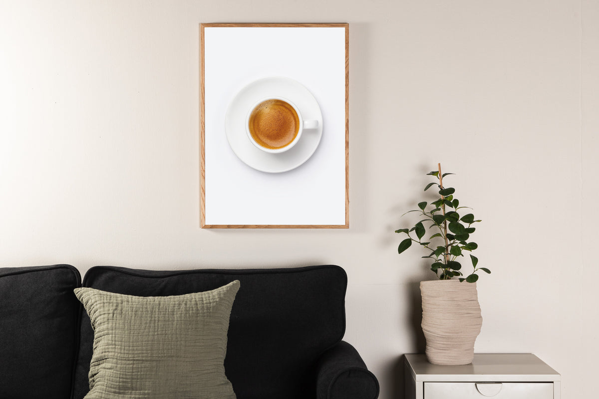 Skimmed coffee affisch 21x30 cm brun/vit