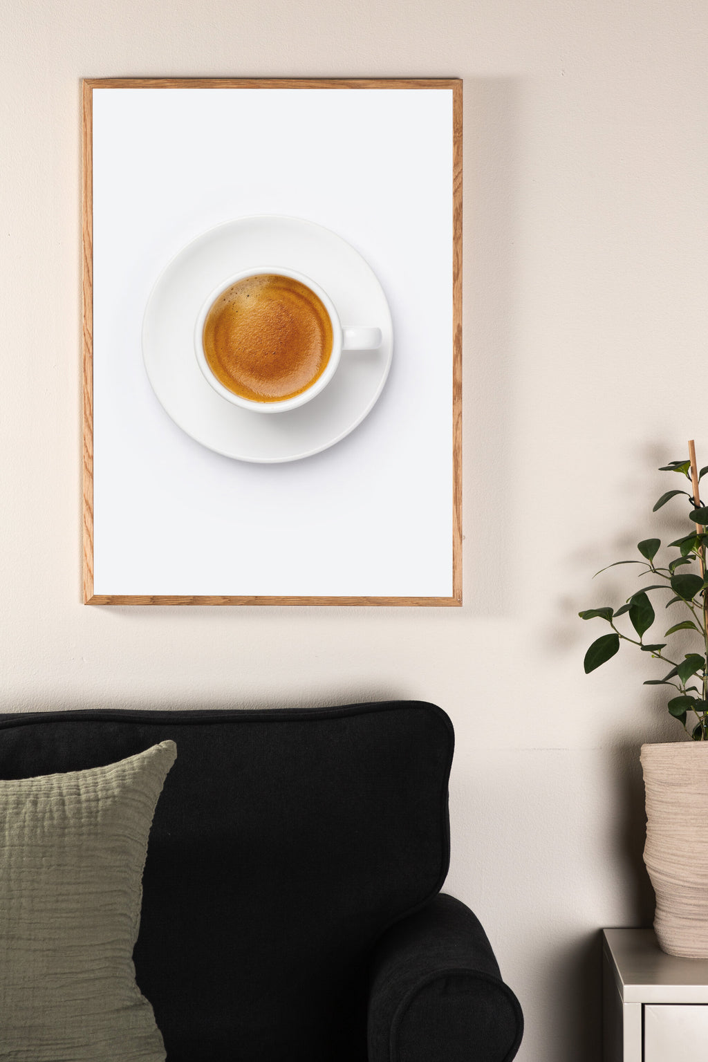 Skimmed coffee affisch 50x70 cm brun/vit