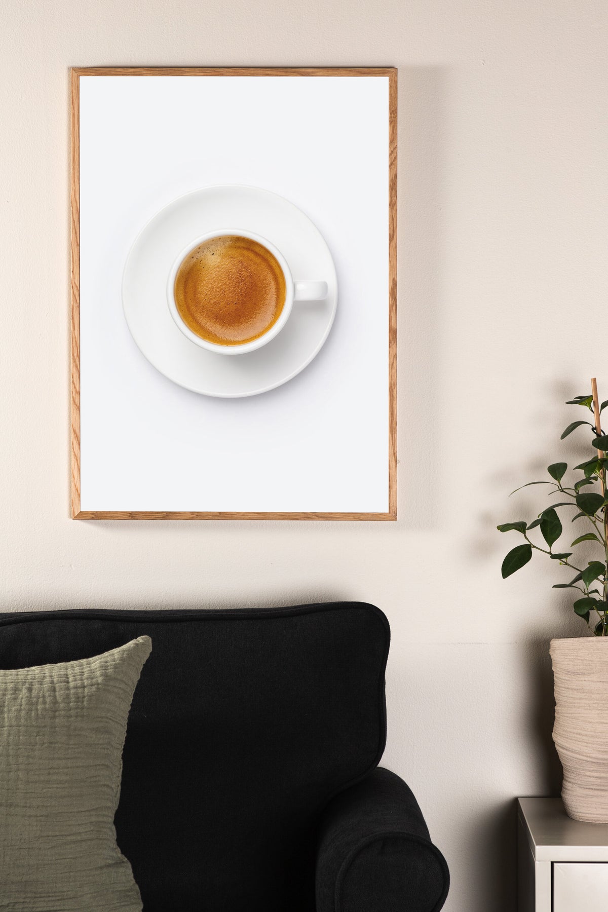 Skimmed coffee affisch 50x70 cm brun/vit