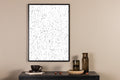 Dots affisch 50x70 cm svart/vit