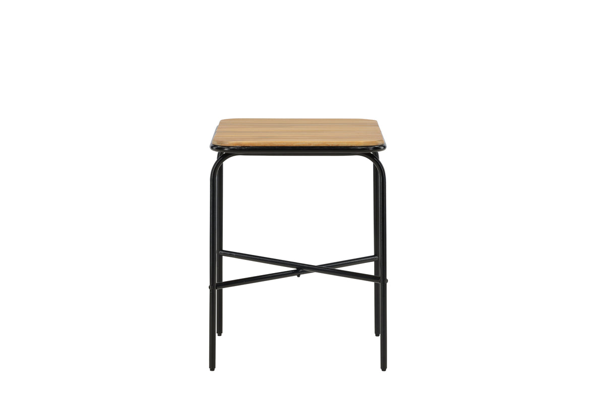 Holmbeck cafébord 55x70x74 cm svart och naturfärgat i akacia och stål