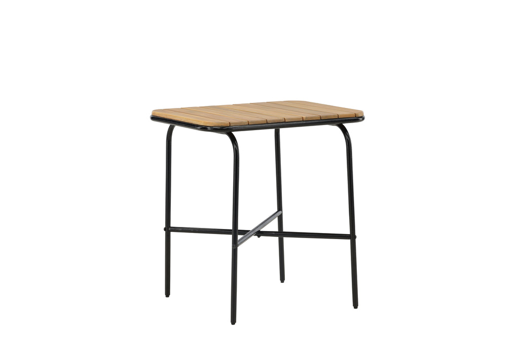 Holmbeck cafébord 55x70x74 cm svart och naturfärgat i akacia och stål