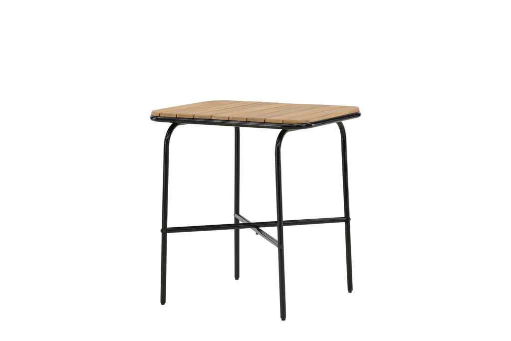 Holmbeck cafébord 55x70x74 cm svart och naturfärgat i akacia och stål
