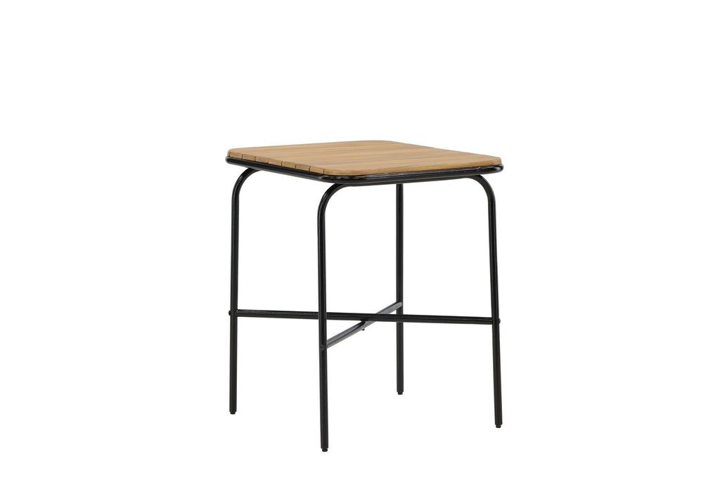 Holmbeck cafébord 55x70x74 cm svart och naturfärgat i akacia och stål
