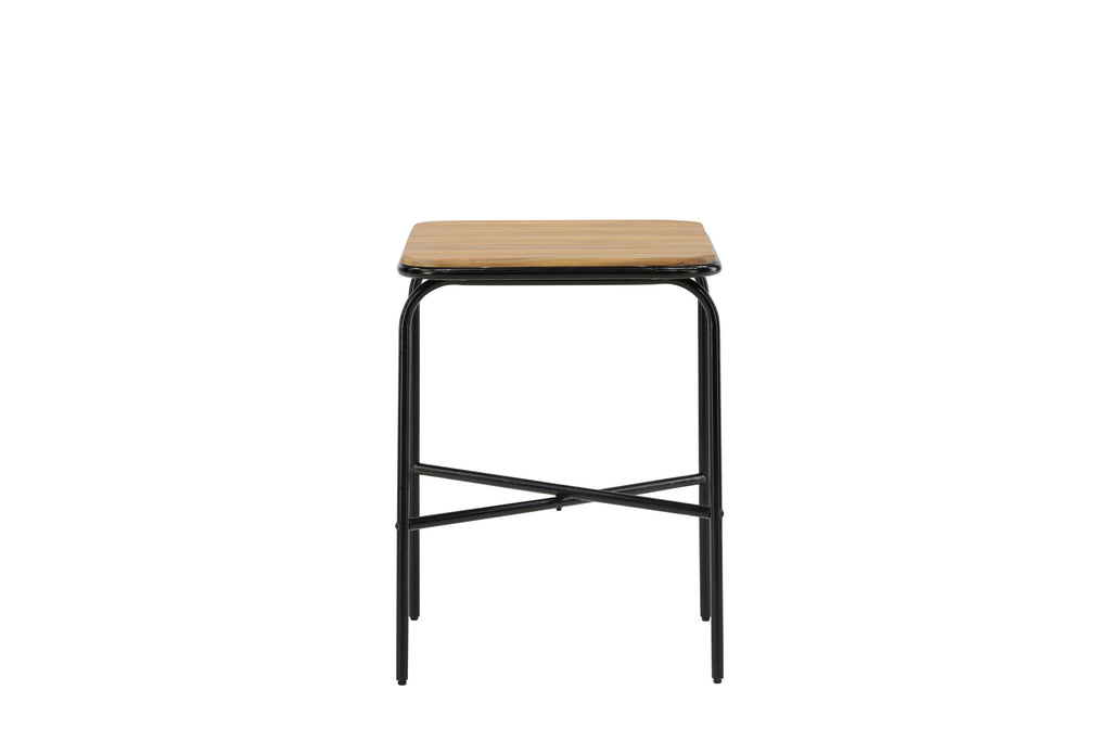 Holmbeck cafébord 55x70x74 cm svart och naturfärgat i akacia och stål