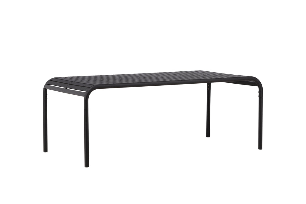 Borneo rektangulärt matbord 100x200 cm svart aluminium