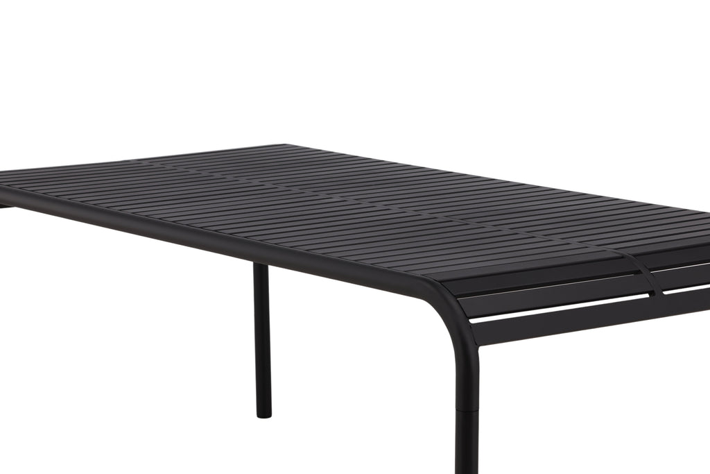 Borneo rektangulärt matbord 100x200 cm svart aluminium
