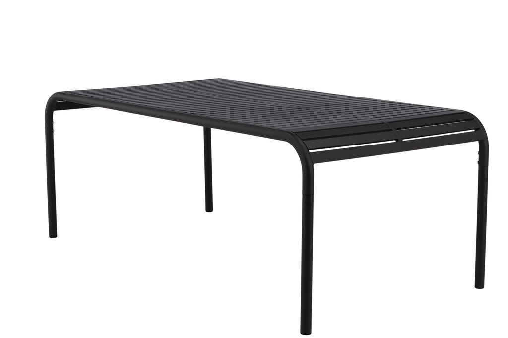 Borneo rektangulärt matbord 100x200 cm svart aluminium