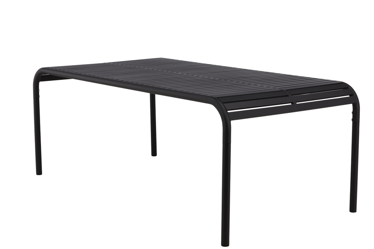 Borneo rektangulärt matbord 100x200 cm svart aluminium