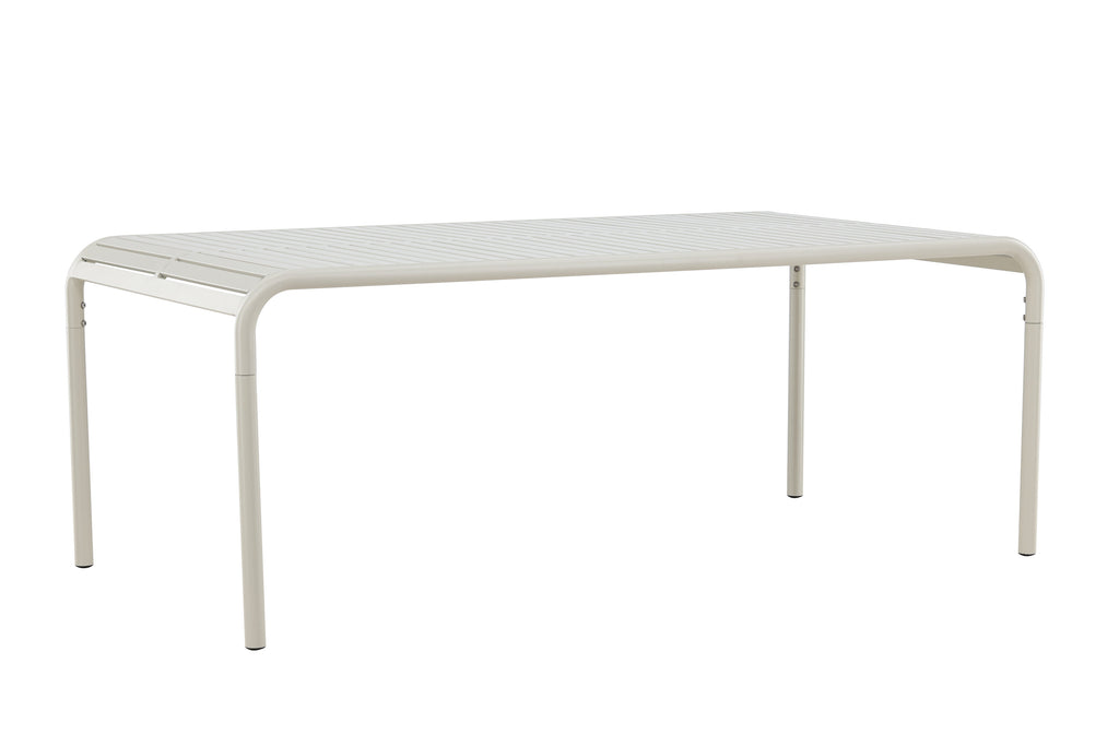 Borneo matbord 100x200 cm beige aluminium