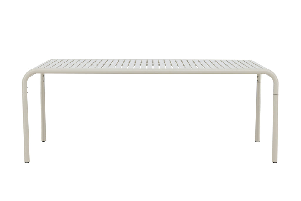 Borneo matbord 100x200 cm beige aluminium