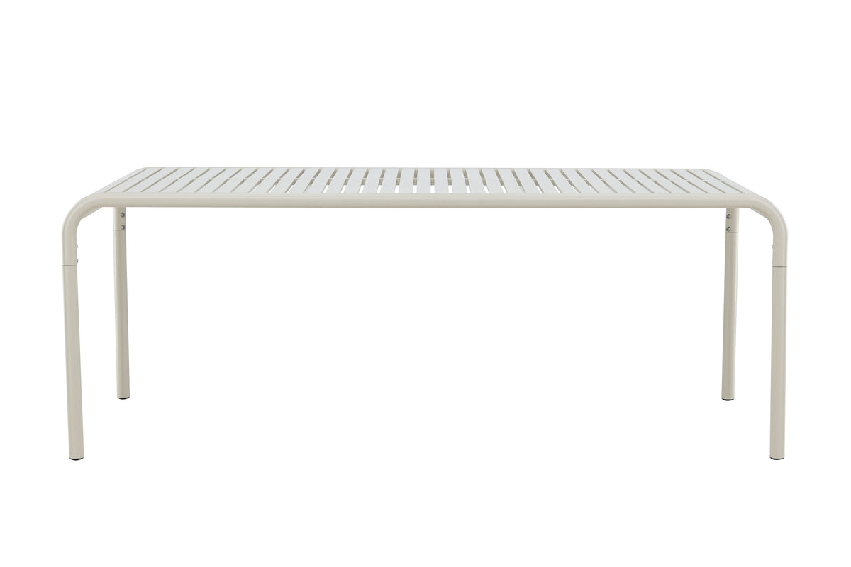 Borneo matbord 100x200 cm beige aluminium