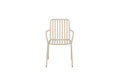 Peking matstol 2-pack beige aluminium