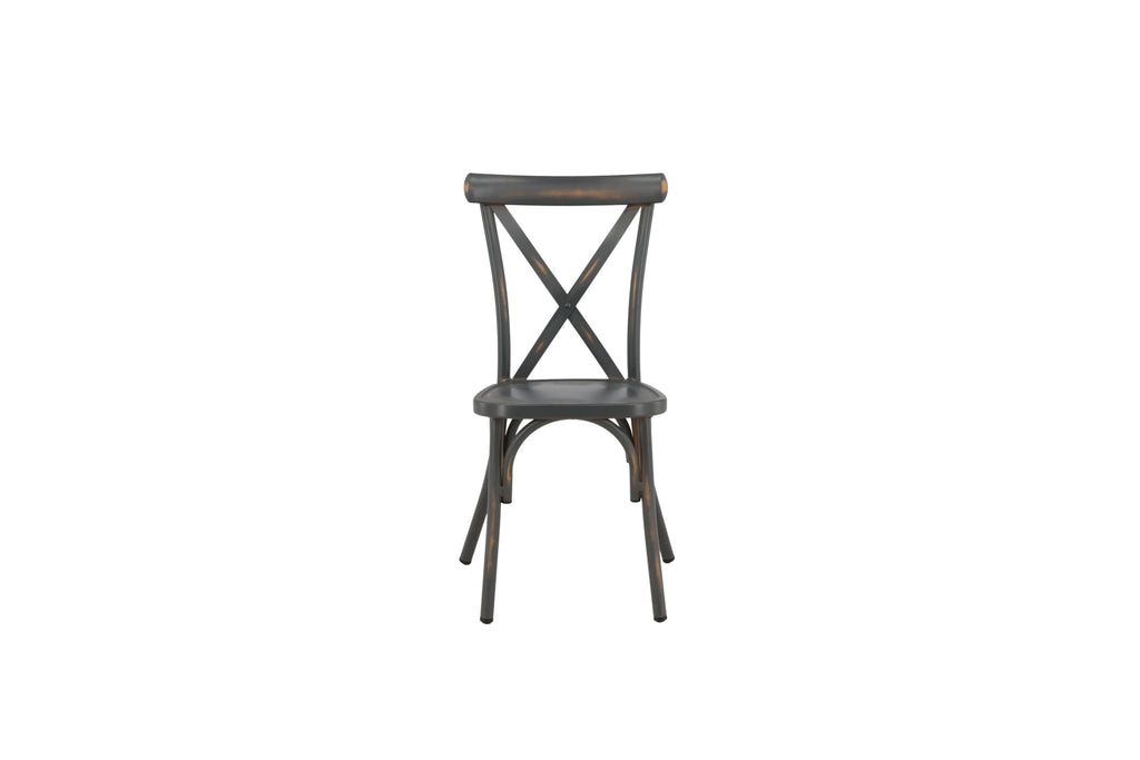 Tablas matstol 2-pack svart aluminium