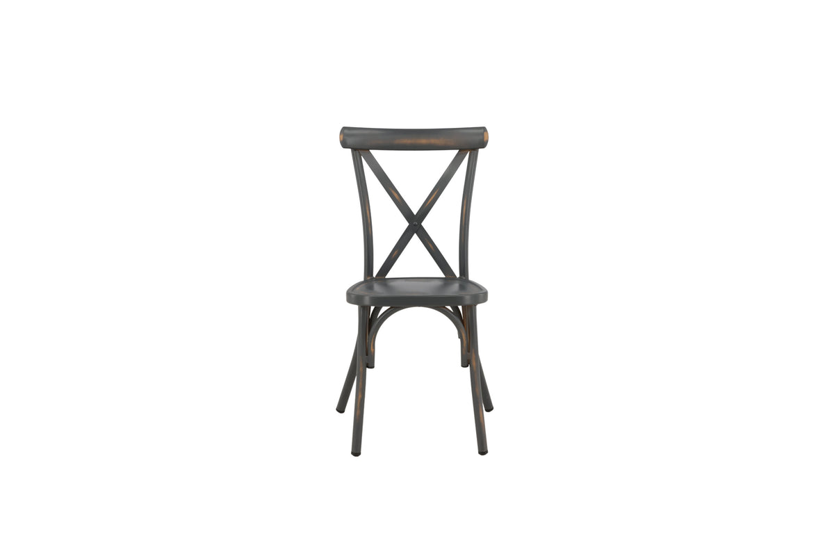 Tablas matstol 2-pack svart aluminium