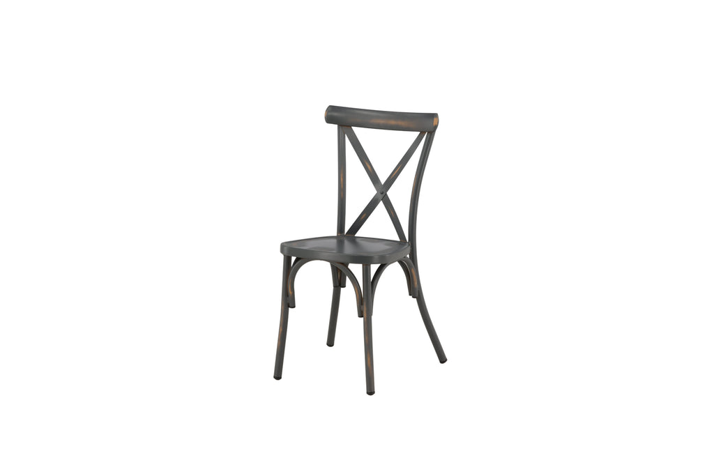 Tablas matstol 2-pack svart aluminium