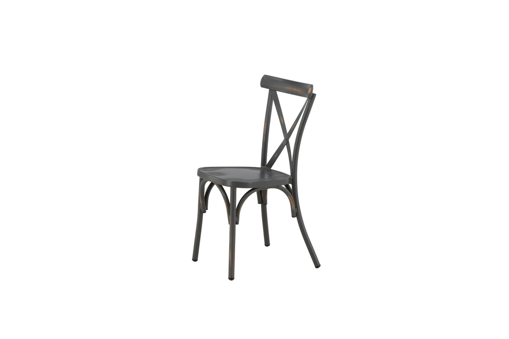 Tablas matstol 2-pack svart aluminium