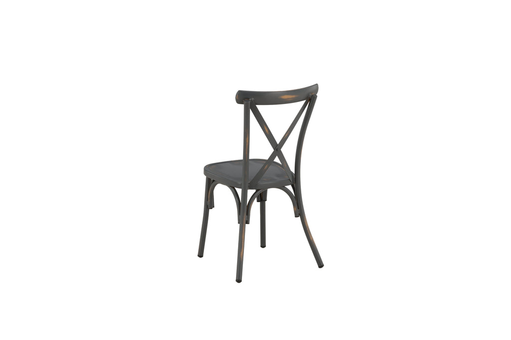 Tablas matstol 2-pack svart aluminium
