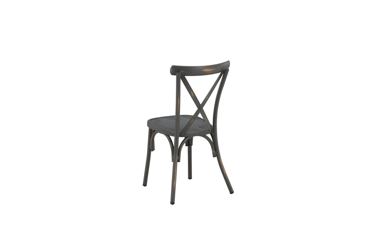 Tablas matstol 2-pack svart aluminium