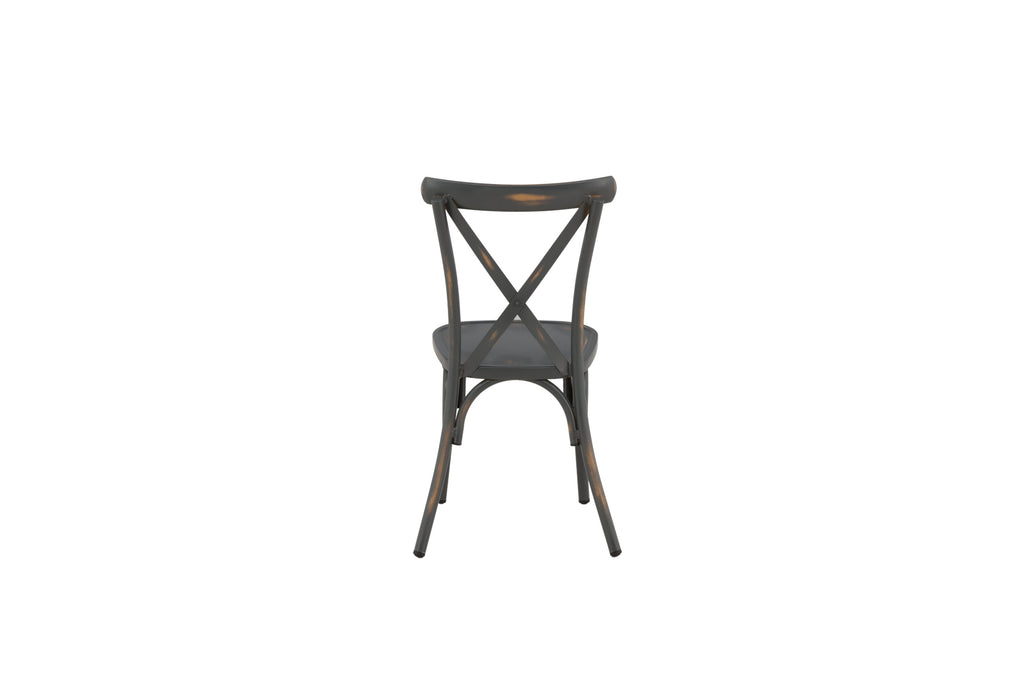 Tablas matstol 2-pack svart aluminium