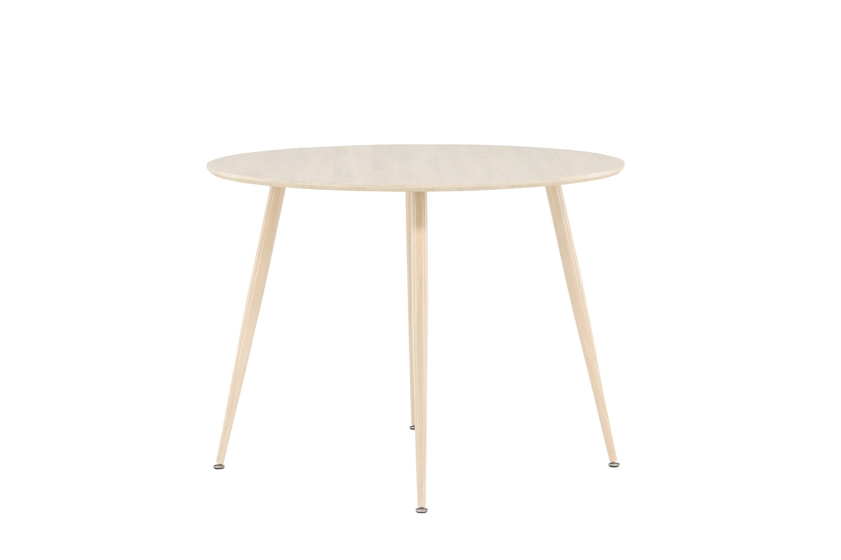 Plaza runt matbord Ø100 cm vitlaserat