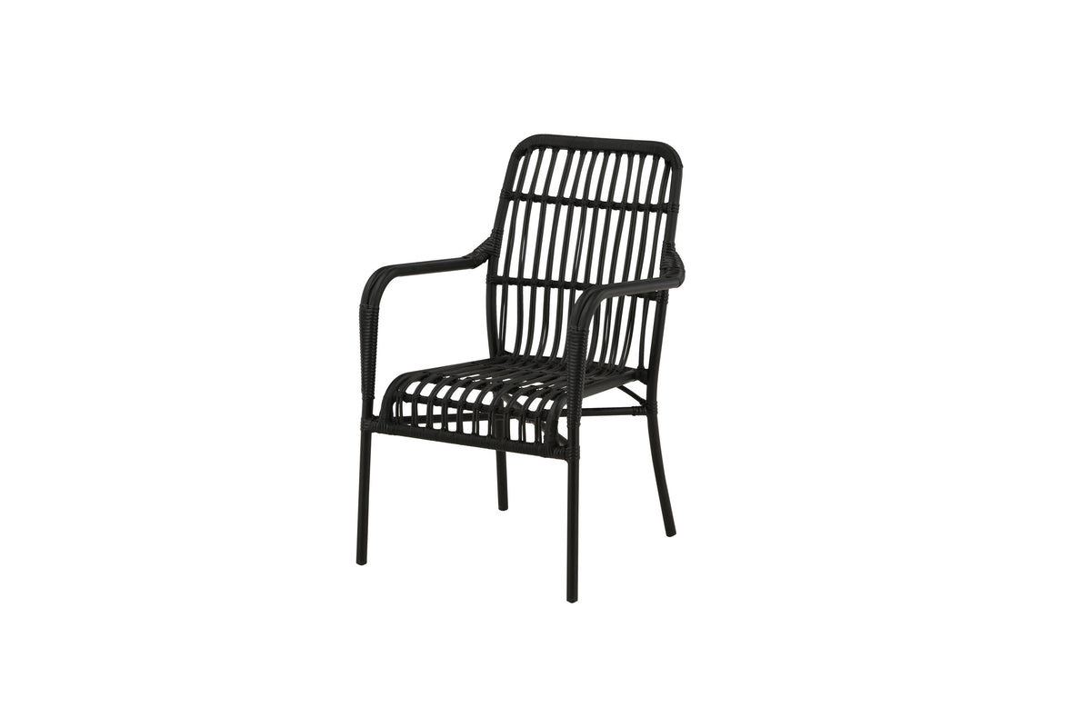 Rizal vilfåtölj svart aluminium