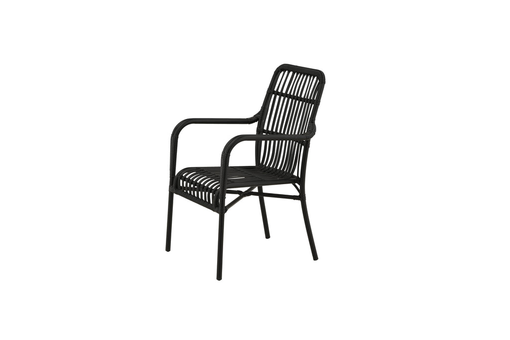 Rizal vilfåtölj svart aluminium