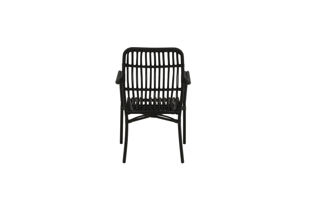 Rizal vilfåtölj svart aluminium