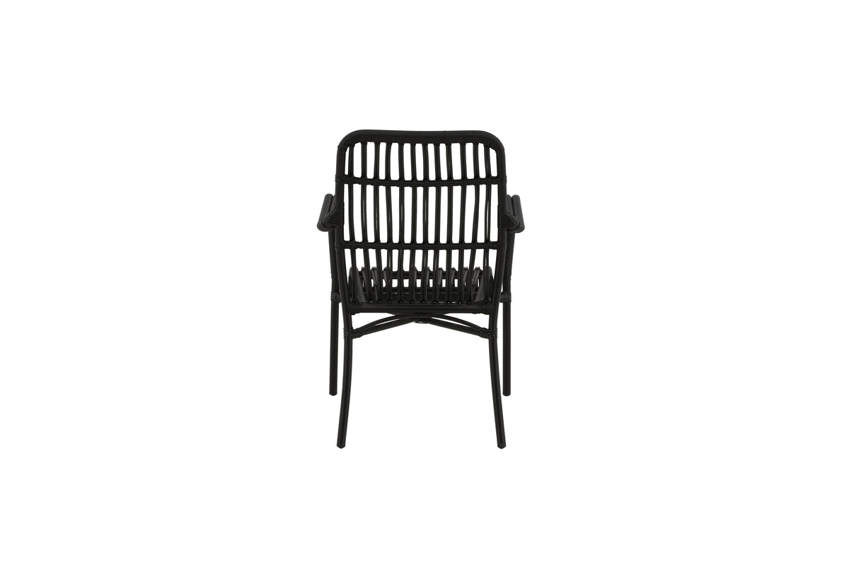 Rizal vilfåtölj svart aluminium