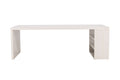 Mika matbord 110x230 cm vitlaserad MDF med stenutseende
