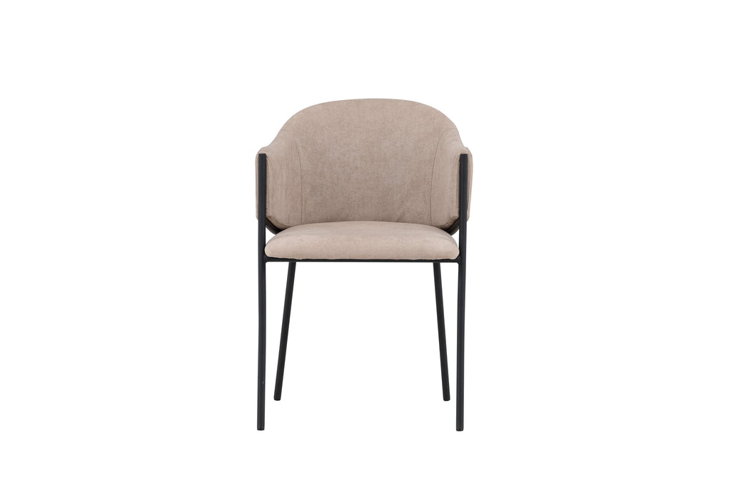 Evelina matstol 2-pack svart/beige