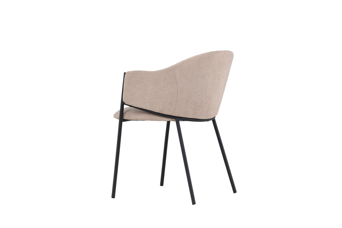 Evelina matstol 2-pack svart/beige