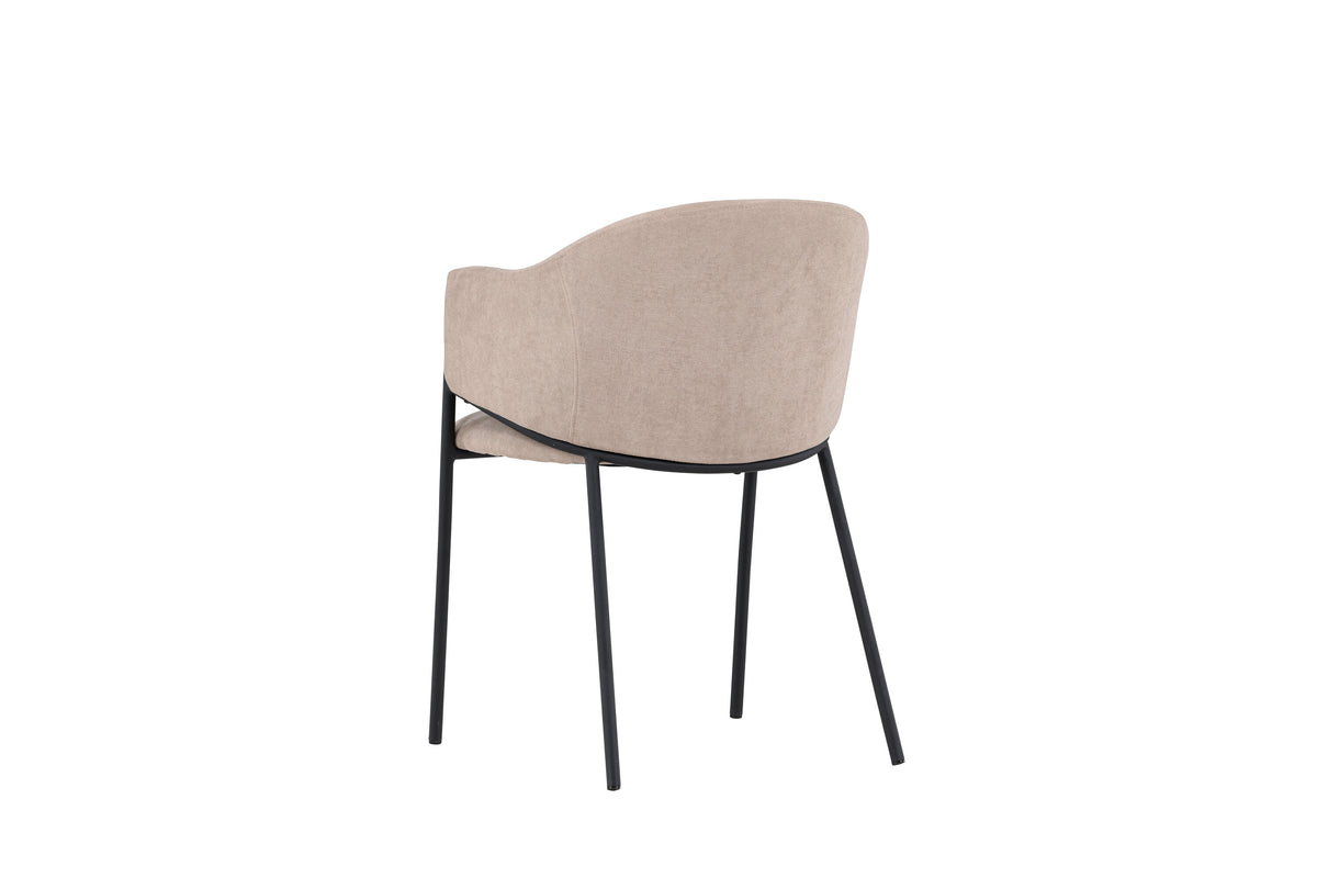 Evelina matstol 2-pack svart/beige