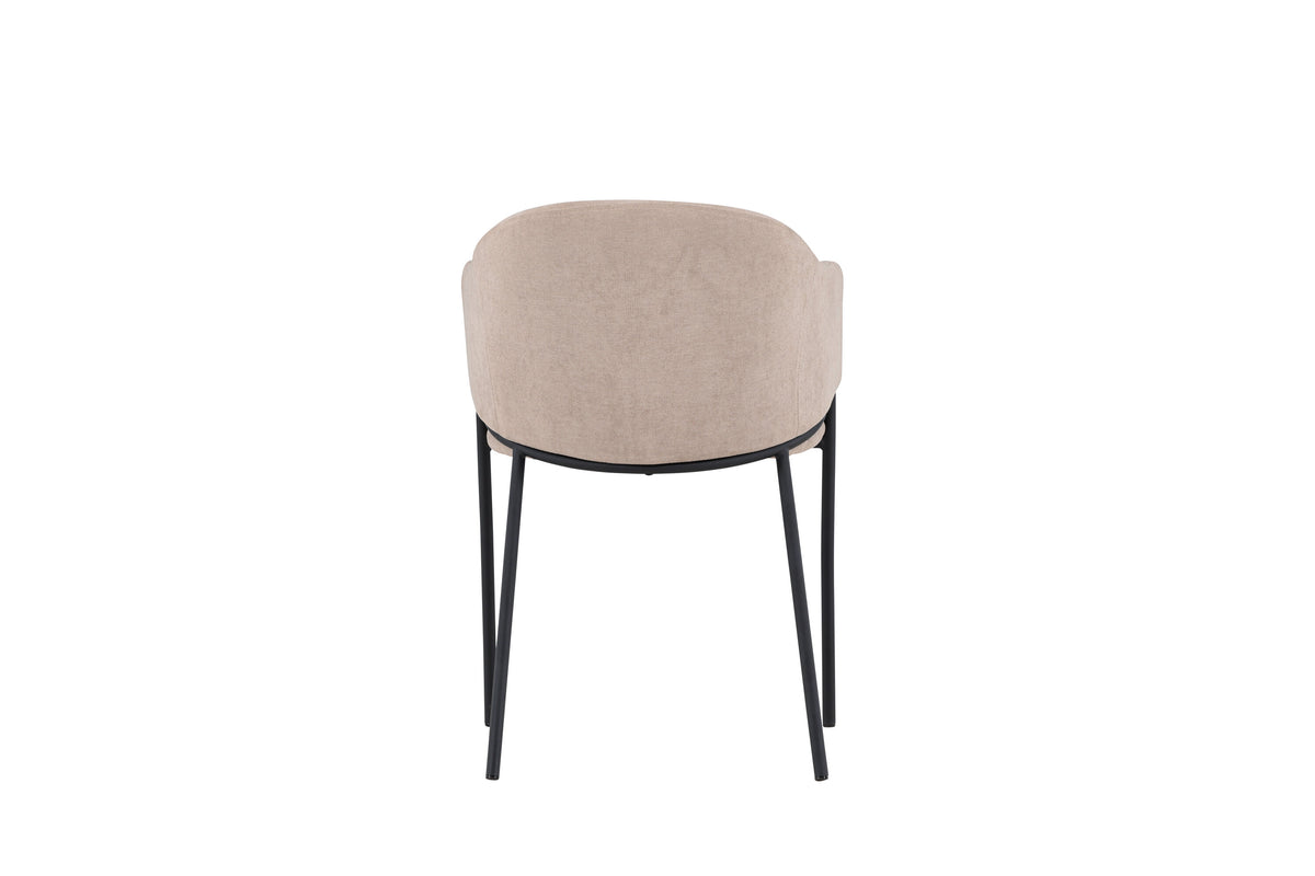Evelina matstol 2-pack svart/beige