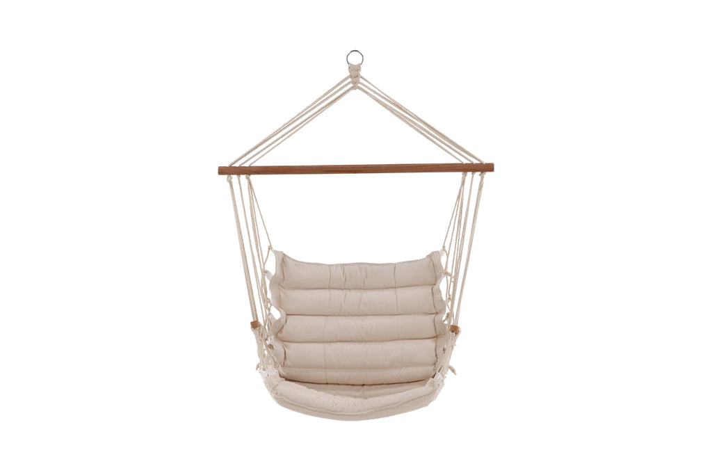 Tapaz hammock vit i trä och tyg