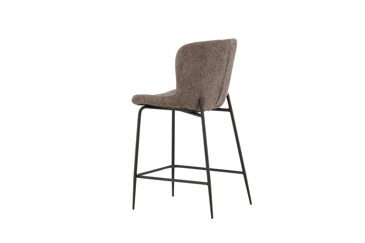 Modesto barstol svart och brun bouclé
